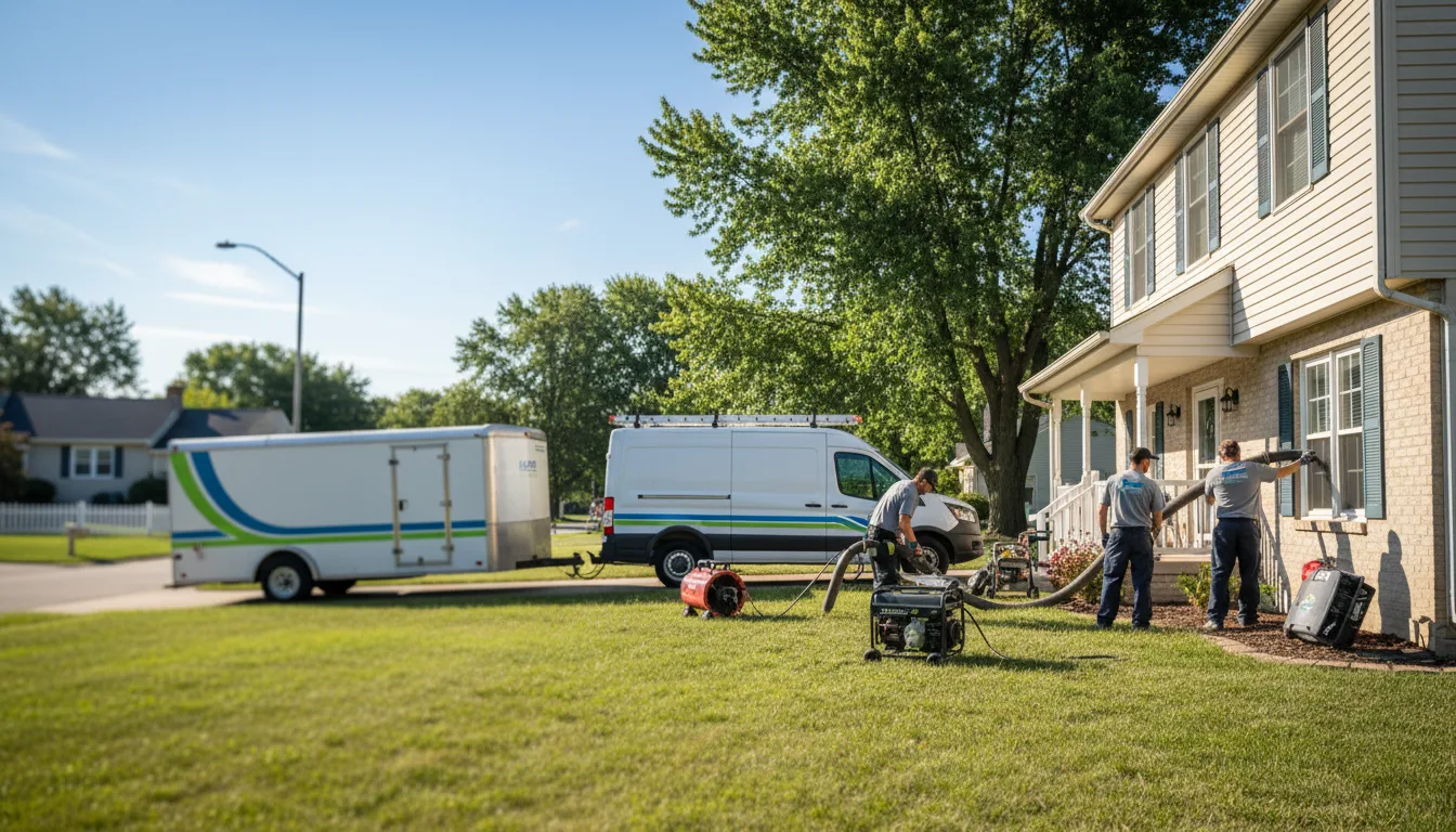 Flooded Basement Restoration And Cleanup With Repair in Bensenville, IL near me